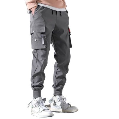 Mensenbroeken met zakken Midden taille plus vlies Polyester/ katoen gebreid