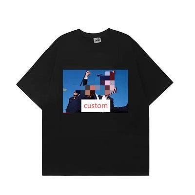 Duurzaam katoenen T-shirt voor mannen STREETWEAR stijl Anti-wrinkle T-shirts Cartoon Patroon