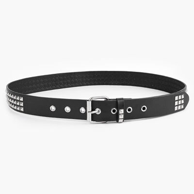 Unisex Western Belt met gewone stijl Breedte 2-4cm IJzeren Buckle Rivet Punk Design