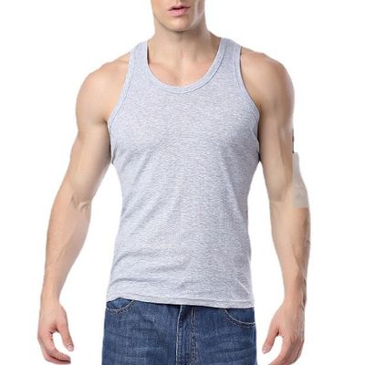 Breathable Fitness Vest Men Sleeveless Tank voor sportkleding met digitaal printen
