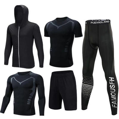 Volwassenen Strakke trainingsbroek Snelle drooging Sportpak Geprinte hardloop sportkleding Tights