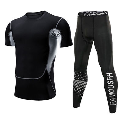 Volwassenen Strakke trainingsbroek Snelle drooging Sportpak Geprinte hardloop sportkleding Tights