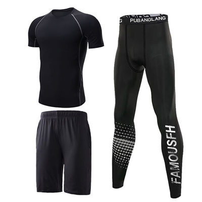 Volwassenen Strakke trainingsbroek Snelle drooging Sportpak Geprinte hardloop sportkleding Tights