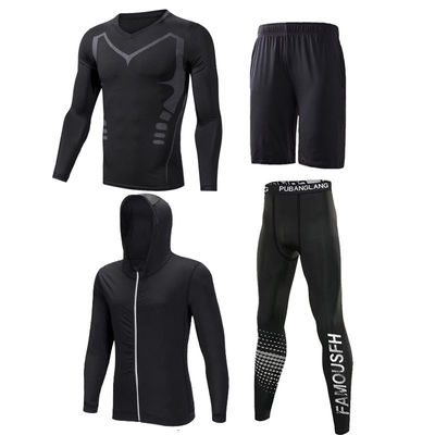 Volwassenen Strakke trainingsbroek Snelle drooging Sportpak Geprinte hardloop sportkleding Tights