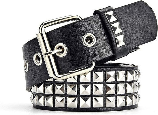 Unisex Western Belt met gewone stijl Breedte 2-4cm IJzeren Buckle Rivet Punk Design