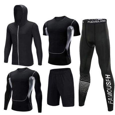 Volwassenen Strakke trainingsbroek Snelle drooging Sportpak Geprinte hardloop sportkleding Tights