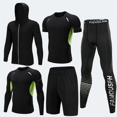 Volwassenen Strakke trainingsbroek Snelle drooging Sportpak Geprinte hardloop sportkleding Tights