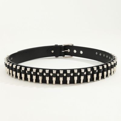 Gewone stijl 2-4 cm Mensen Western Punk Rivet Gordel met gladde Buckle Broek Decoratie