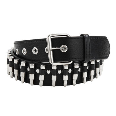 Gewone stijl 2-4 cm Mensen Western Punk Rivet Gordel met gladde Buckle Broek Decoratie