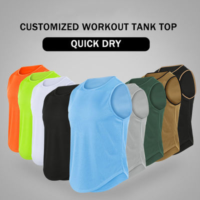Digitaal drukken XMAMLON OEM RTS QUICK DRY Gym Marathon Running Vest voor fitness voor mannen