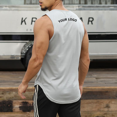 Digitaal drukken XMAMLON OEM RTS QUICK DRY Gym Marathon Running Vest voor fitness voor mannen