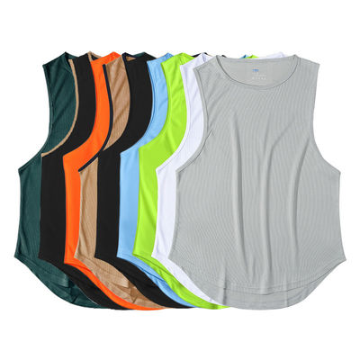 Digitaal drukken XMAMLON OEM RTS QUICK DRY Gym Marathon Running Vest voor fitness voor mannen