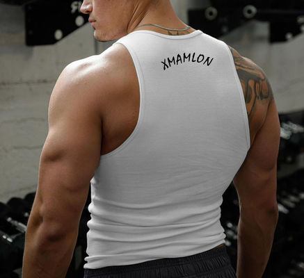 Polyester Digitaal Drukken Man Tank Tops voor XMAMLON RTS OEM Custom Fitness Gym Wear