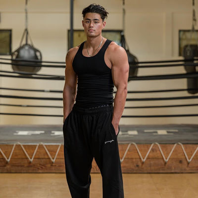 Polyester Digitaal Drukken Man Tank Tops voor XMAMLON RTS OEM Custom Fitness Gym Wear