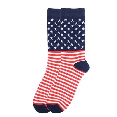 Mensen accessoires Grappig gekke karakter gedrukt ontwerper gestreepte bemanning katoenen Happy Socks