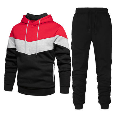 Volwassenen Unisex Hoodies 100% katoen Sweatshirt En Sweatpants Set Solid Dikke Hoodie