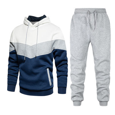 Volwassenen Unisex Hoodies 100% katoen Sweatshirt En Sweatpants Set Solid Dikke Hoodie