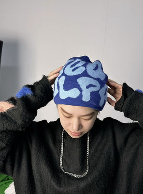 Dome stijl 100% Acryl Jacquard Winter Custom Woven Pom Pom Beanie Hoed voor koude dagen