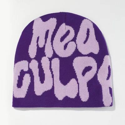 Dome stijl 100% Acryl Jacquard Winter Custom Woven Pom Pom Beanie Hoed voor koude dagen