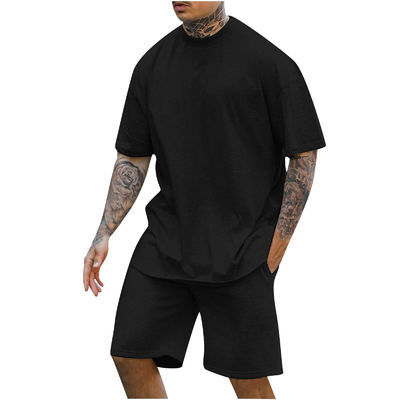 10000 Hoeveelheid T-shirt met ronde nek en korte broek met ander stofgewicht