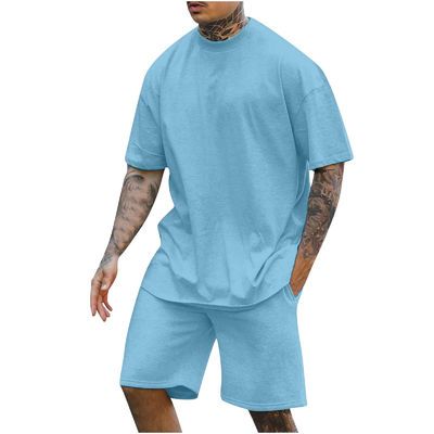 10000 Hoeveelheid T-shirt met ronde nek en korte broek met ander stofgewicht