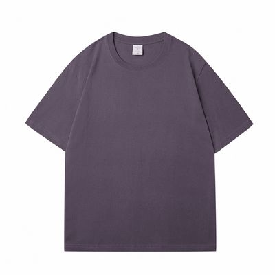 Mensen Custom Heavy 100% Cotton Oversize T-Shirt Blank Mock Neck Heavyweight Multi-color