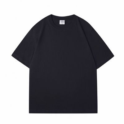 Mensen Custom Heavy 100% Cotton Oversize T-Shirt Blank Mock Neck Heavyweight Multi-color