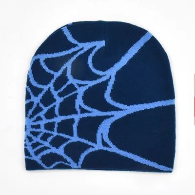 Unisex winterkooi met dik gebreide spinnenwebdesign en Y2K-stijl