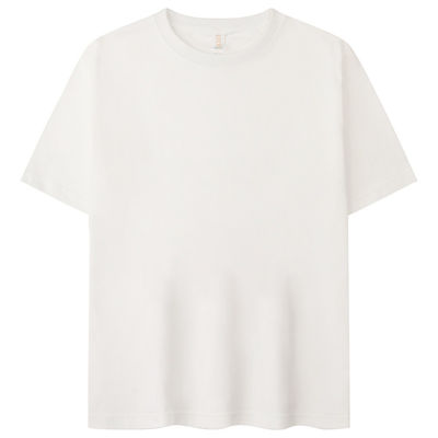 Lichte blauwe T-shirt snel droog beige gewone T-shirts voor het printen Anti-rimpel zomer