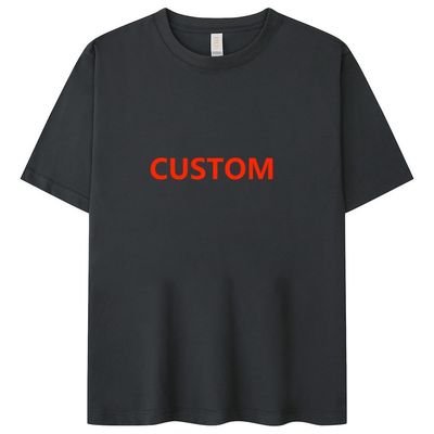 Lichte blauwe T-shirt snel droog beige gewone T-shirts voor het printen Anti-rimpel zomer