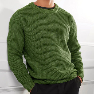XMAMLON RTS Wintersweater Mensen anti-rimpel gebreide jumper met solide kleurontwerp