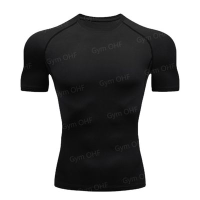 XMAMLON Mensen kortmouw strak T-shirt Perfect voor atletiek compressie training