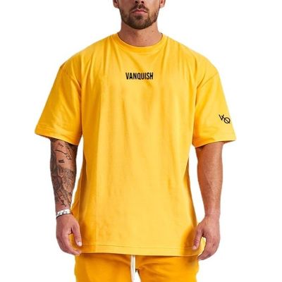 Summer Essential Mensen Oversized T-shirt in gebreide weefmethode en printpatroon