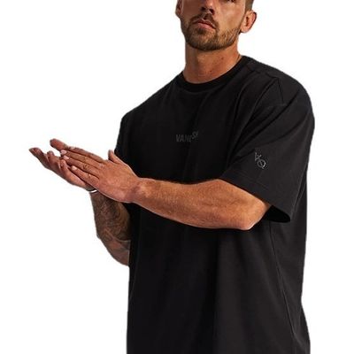 Summer Essential Mensen Oversized T-shirt in gebreide weefmethode en printpatroon