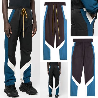 Lente en herfst ademend polyester patchwork straatkleding sportuitrusting voor mannen sets