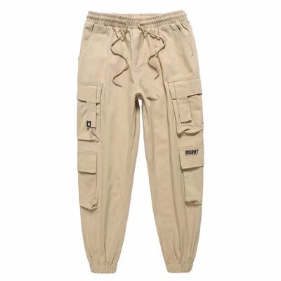 XMAMLON Custom Logo Mensen vrachtbroek met trekstreng middel en polyester/watten stof