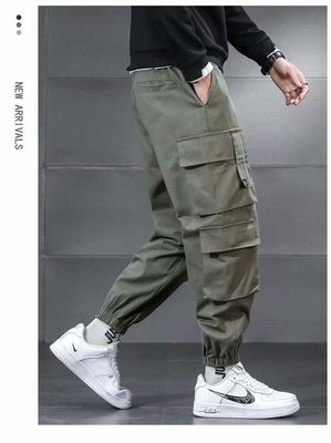 XMAMLON Custom Logo Mensen vrachtbroek met trekstreng middel en polyester/watten stof