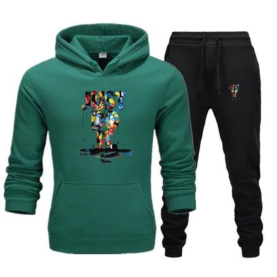 Verbeter je winterlook met onze aangepaste trui mannen hoodie set pak inbegrepen