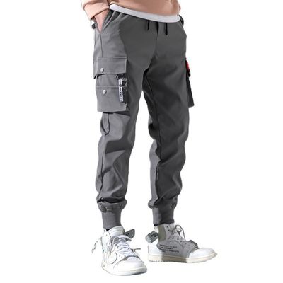 Mensenbroeken met zakken Midden taille plus vlies Polyester/ katoen gebreid