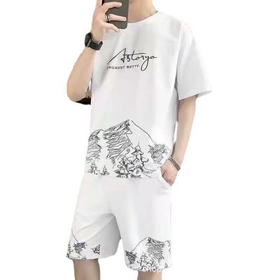 Onmiddelijk Stijlvol Mensen TT-shirt Stijl Zomer Casual Pak met sneldrogende korte broek