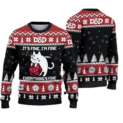 XMAMLON Custom Ronde nek overhemd Casual mannen kleding trui Kerstdruk trui