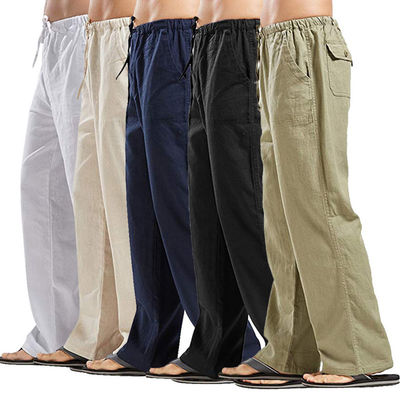 Mensen anti-pilling Cargo Sweatpants Herfst waterdichte broek met platte voorkant
