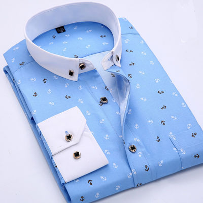 SOURCE Categorie Mensen lange mouwen Hawaiian Shirt Jeugd Flower Print Grote grootte Spot Goods