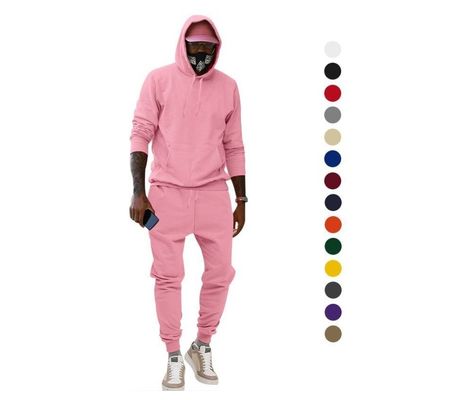 Aanpasbare Blank Sweat Suits Mensen Jogging Set Hoodies Jogging Wear Kleding