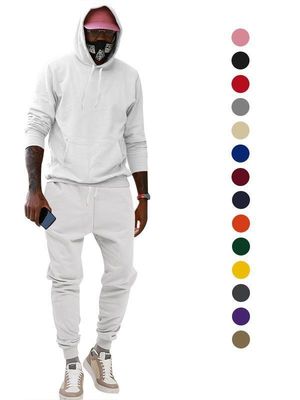 Aanpasbare Blank Sweat Suits Mensen Jogging Set Hoodies Jogging Wear Kleding