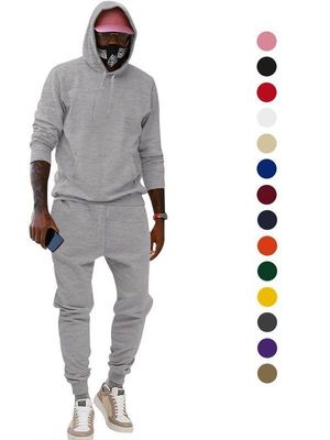 Aanpasbare Blank Sweat Suits Mensen Jogging Set Hoodies Jogging Wear Kleding
