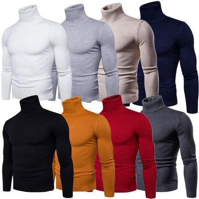 Volledige alpaca-sweater voor mannen Vintage winterkleding zonder naalddetectie