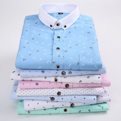 Polyestervezel Mensen zomer bloemenprint korte mouwen shirt Casual en jeugd design