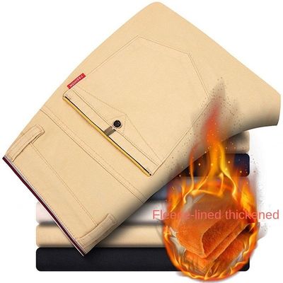 2023 Mensen Casual Broek in potloodbroek Patroon met vliegopening en Zip Placket