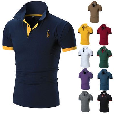 Print Patroon Type 330 gram Plain Casual Golf Custom Logo Simple Polo Shirt Voor mannen